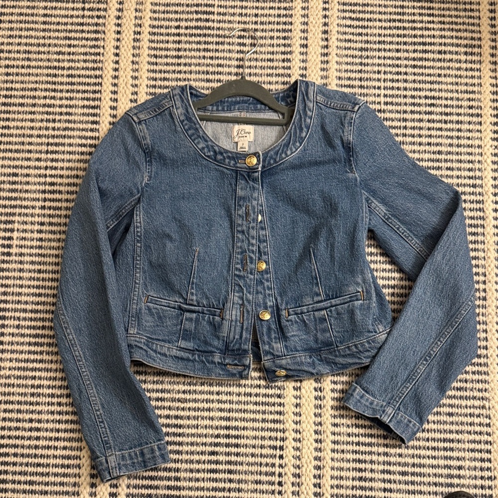 J. Crew Classic Blue Denim Jacket - Picture 3 of 5